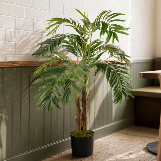 120cm Faux Palm Tree in Pot Liner