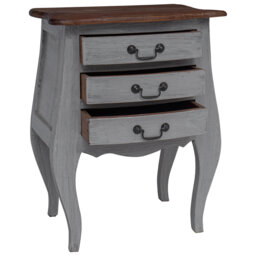 Bedside Cabinet Solid Mahogany Wood 48x35x64 cm