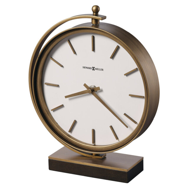 Metal Quartz Movement / Crystal Tabletop Clock Gold