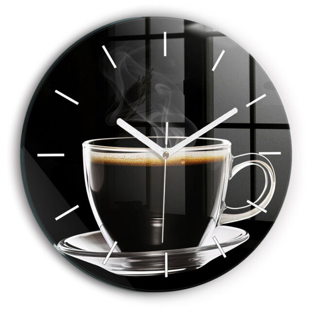 Glass Wall Clock