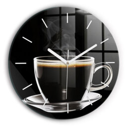 Glass Wall Clock