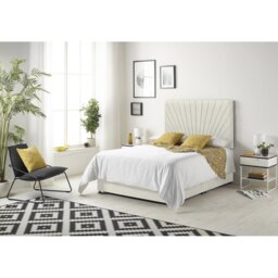 Schwerin Plush Velvet Divan Bed Set with Open coil Memory Foam Mattress No Headboard