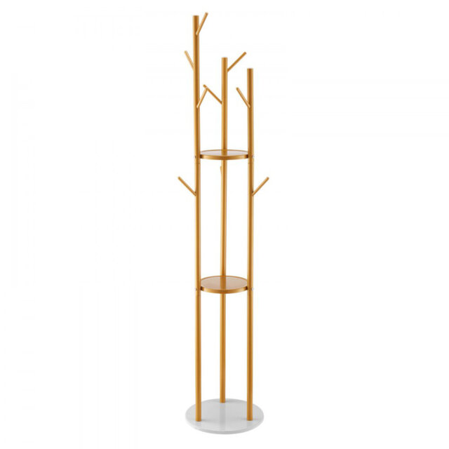 Steel Freestanding 9 - Hook Coat Rack