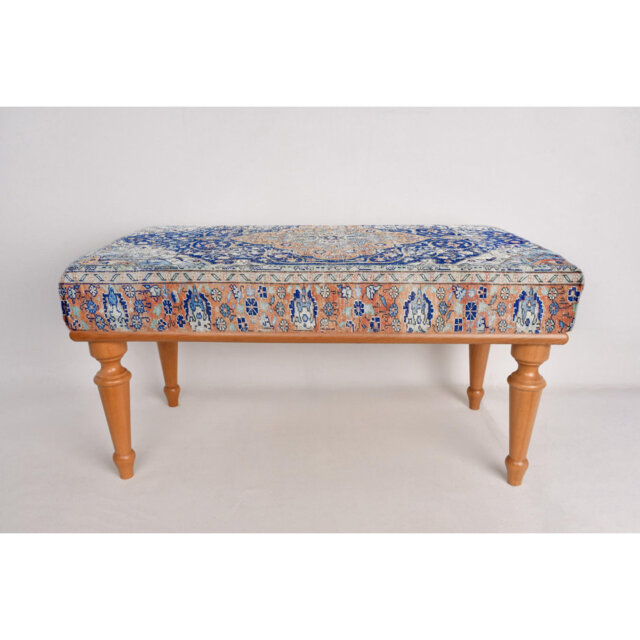 Cotton Upholstered Bench