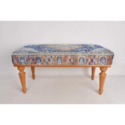 Cotton Upholstered Bench