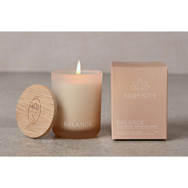 Floral Scented Jar Candle with Glass Holder