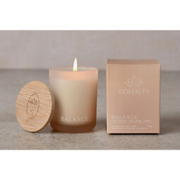 Floral Scented Jar Candle with Glass Holder