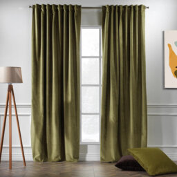 Extra Long & Extra Wide Matte Velvet Curtain Panel
