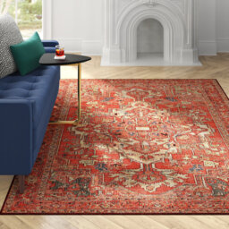 Thoms Flatweave Red/Beige Rug