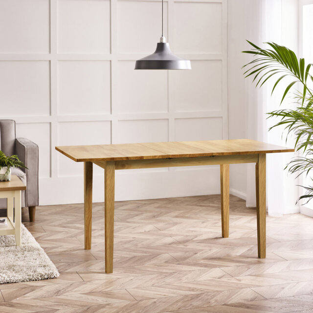 Alissah Solid Wood Farmhouse Extendable Dining Table - Traditional Rustic Kitchen Style