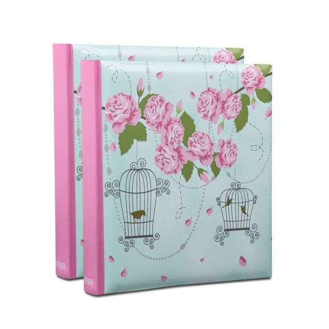 Vintage Rose Bird Cage Photo Album