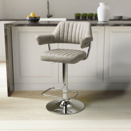 Colby Leather Effect Bar Stool