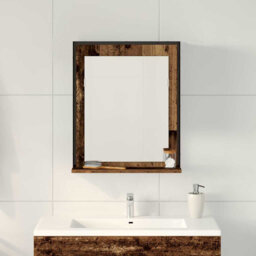Bathroom Mirror 50 X 12 X 60 Cm Engineered Wood