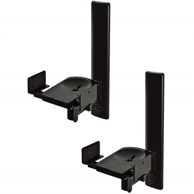 29.85cm Fixed Height Speaker Stand Mount, Set Of 2, Side Clamp With Tilt And Swivel