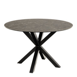 Harrisonburg Round Metal Base Dining Table