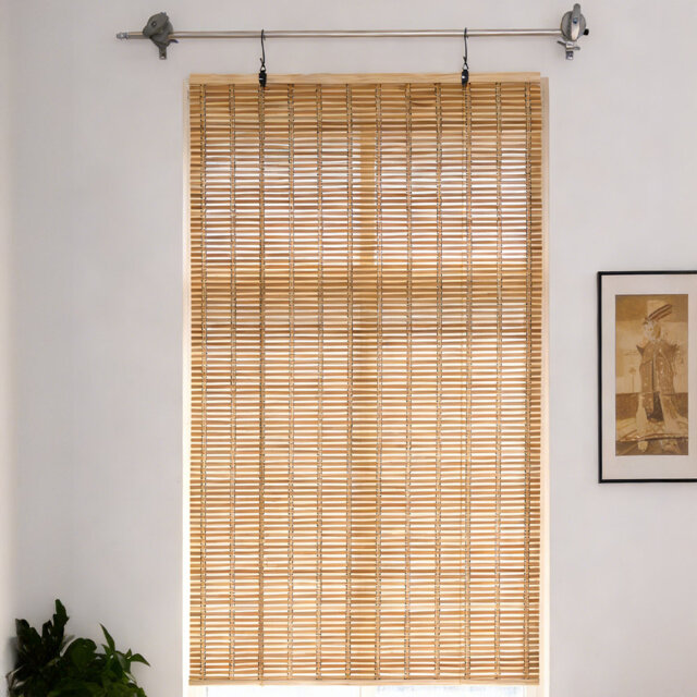 Bamboo Room Darkening Curtain Single Panel