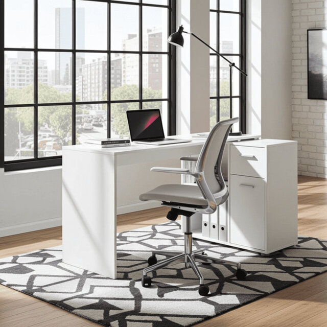 L-Shaped Writing Desk