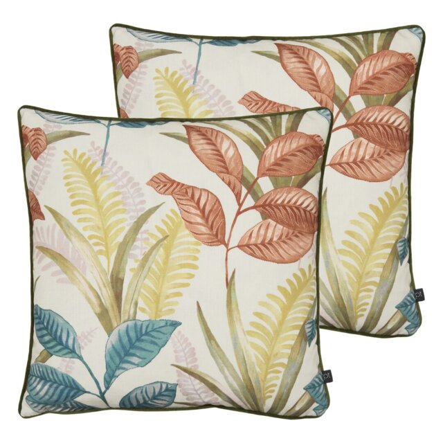 Pamina Feathers Floral Scatter Cushion with Filling