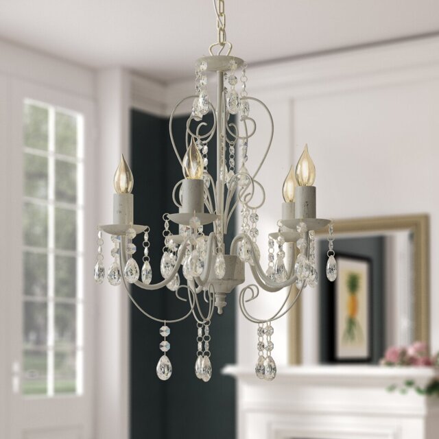 Mayflower 5 - Light Candle Style Chandelier
