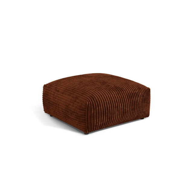 Carlens 106cm Wide Solid Colour Pouffe Ottoman
