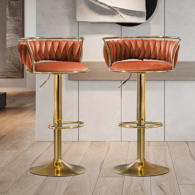 Christal Height Adjustable Swivel Bar Stool