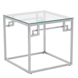 Allure Glass Top End Table