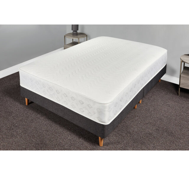 Premium Hybrid 23 cm Deep Bonnell Sprung Memory Wavy Quilted Roll Mattress