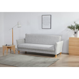Clicto Fabric Click-Clark 3 Seater Sofa Bed with Storage