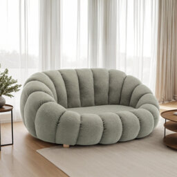 Mirielle Evins 2 Seater Teddy Boucle Loveseat