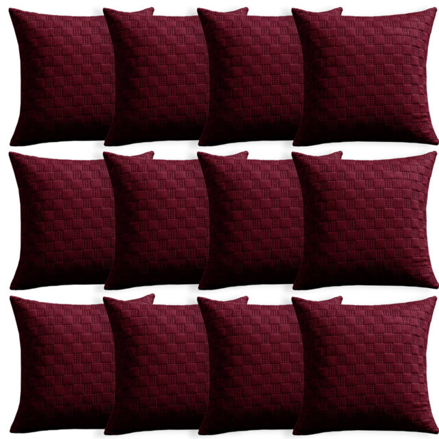 Aspire Homeware Embossed Square Velvet Cushion Covers