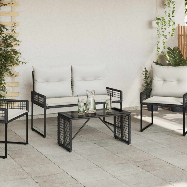 Charessa Rectangular Metal Outdoor Coffee Table , 80cm W 40cm D