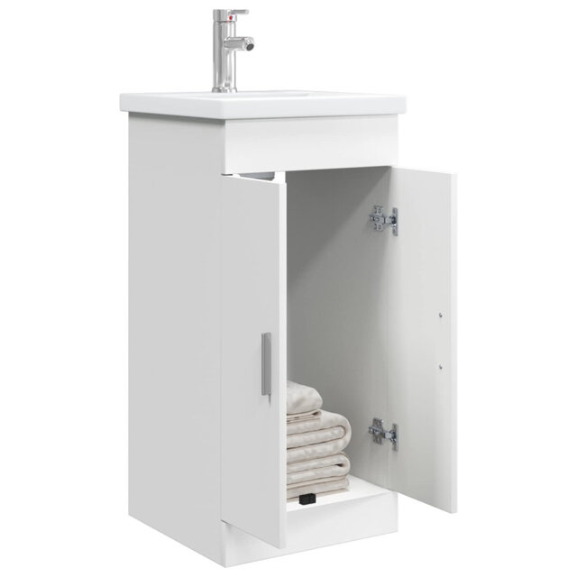 Single Bathroom Vanity with Ceramic Basin