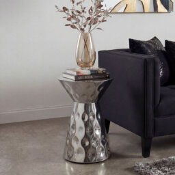 Silver Aluminium Lounge Side Table