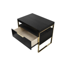 56cm W Metal Bedside Table