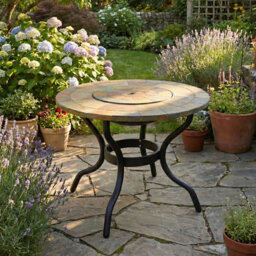Bayfield Garden Stone Mosaic Fire Pit Table