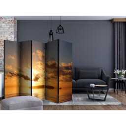 Golston 225cm W x 172cm H 5 - Panel Solid Wood Folding Room Divider