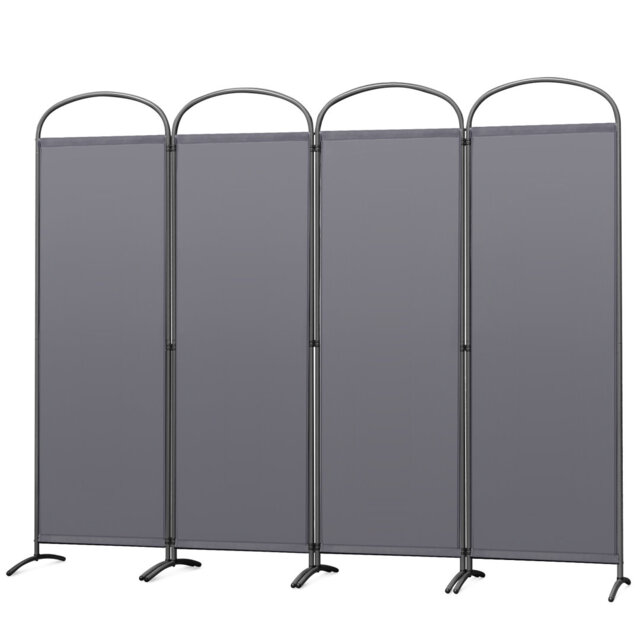 Rimersburg 225cm W x 185cm H 4 - Panel Folding Room Divider