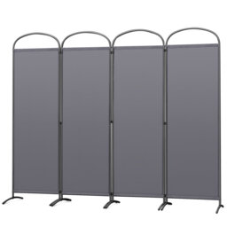 Rimersburg 225cm W x 185cm H 4 - Panel Folding Room Divider
