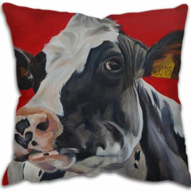 Iker Faux Leather Cushion with Filling
