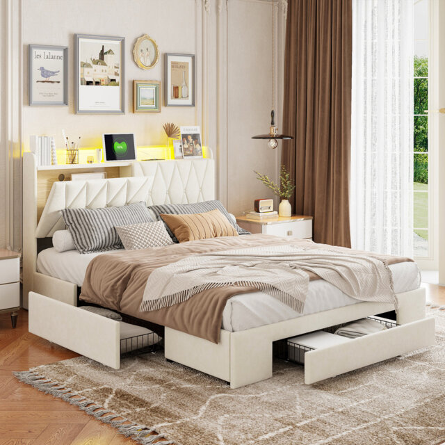 Upholstered Storage Bed