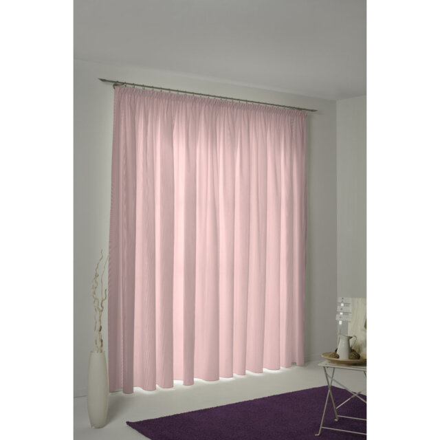 Uni Collection 100% Cotton Room Darkening Curtain Single Panel