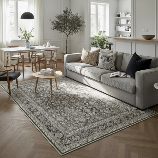 Vintage Washable Non-Slip Area Rug (160X230cm)