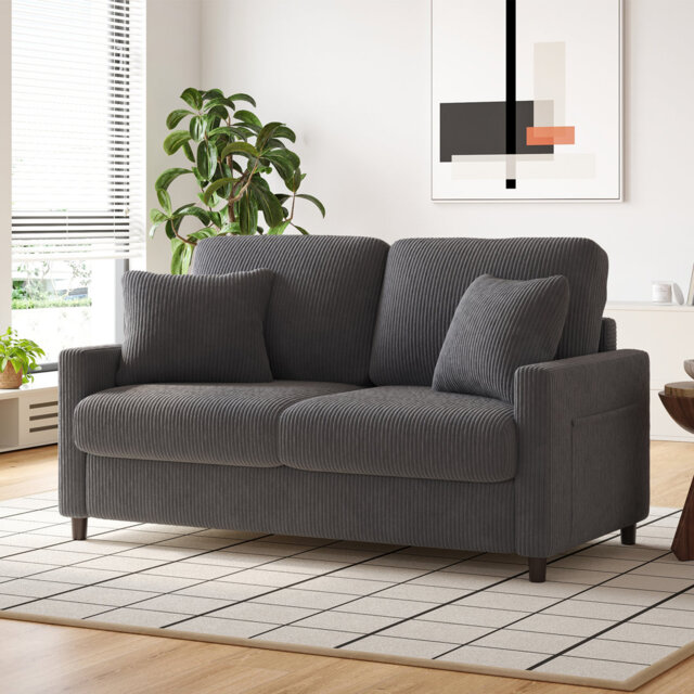 Balaton Vegan 2 Seater Upholstery Sofa with Pillows