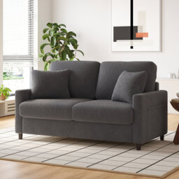 Balaton Vegan 2 Seater Upholstery Sofa with Pillows