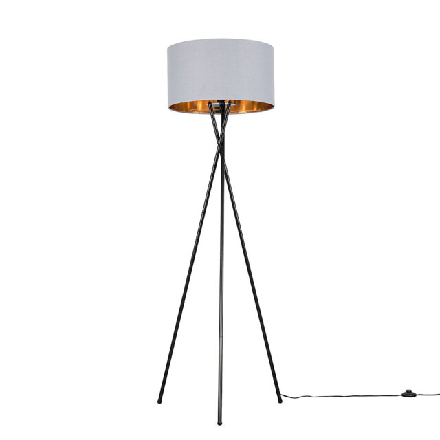 Misner 155cm Camden Tripod Floor Lamp with Large Reni Shade