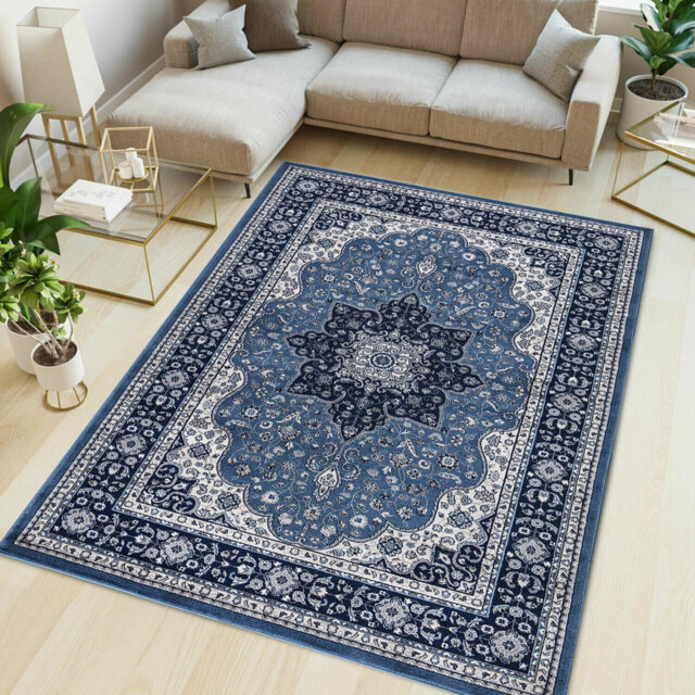 Non Slip Large Traditional Rugs Living Room Bedroom Carpet Hallway Runner Rug