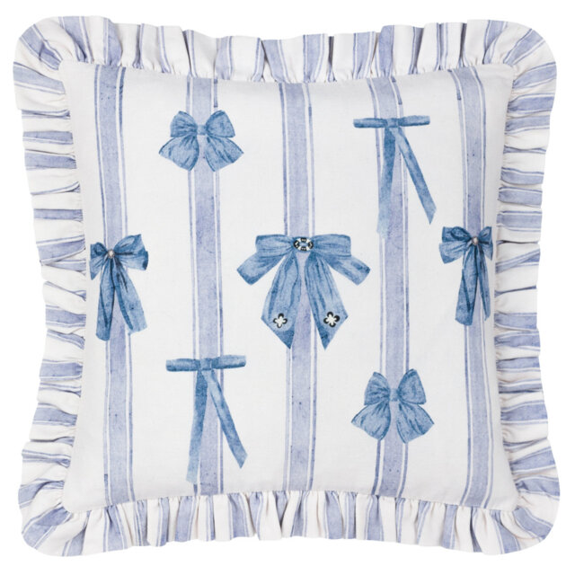 Noortje Bows Striped Square Cushion