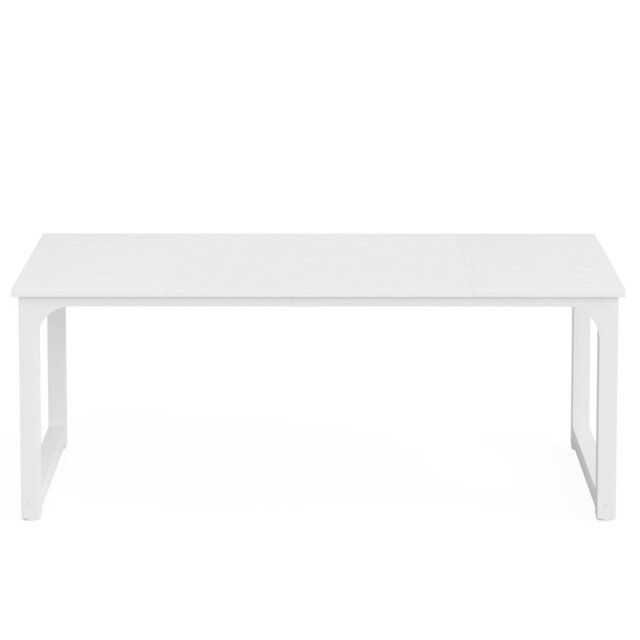 Yoann 160cm /180cm x 80 cm office Desk, Wood Top Metal Base Computer Desk