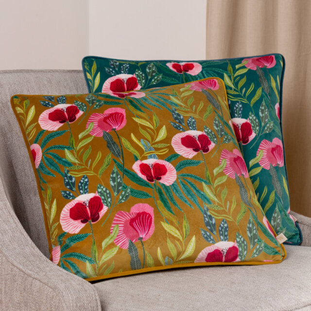 Floral Square Cushion