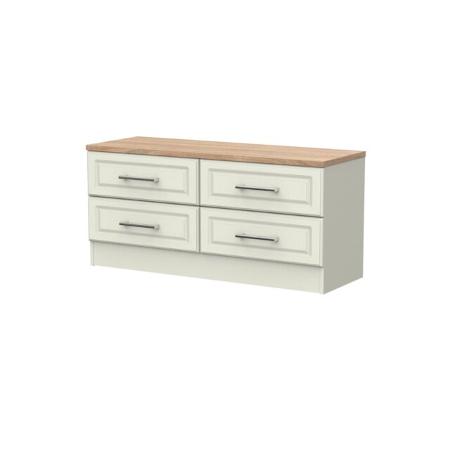 Fully Assembled Morey 4 Drawer 112Cm W Chest of Drawers